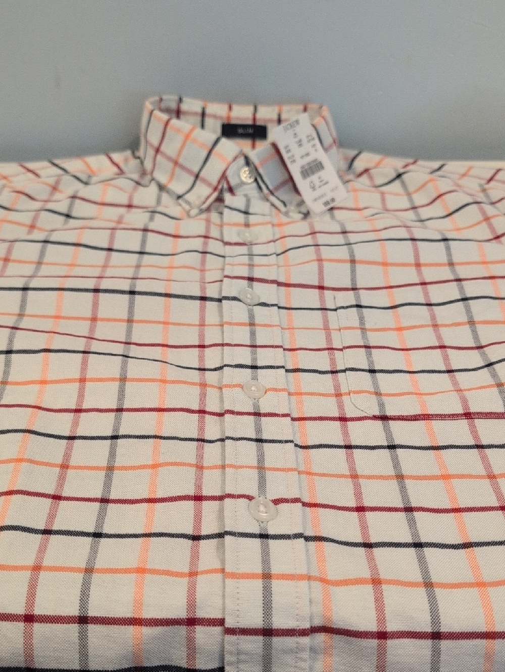 J. Crew Men's Small Slim Fit Flex Oxford Long Sleeve Button Down NWT Style#AD163 - Picture 7 of 16